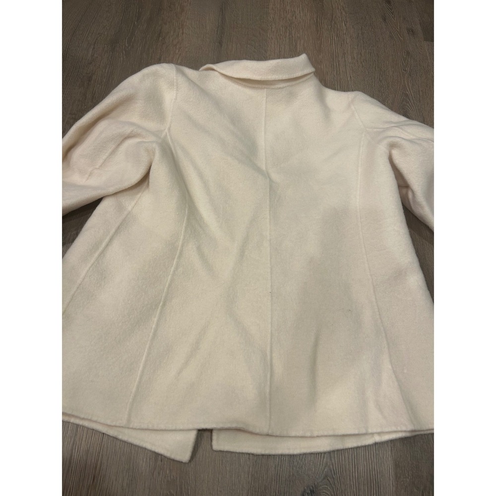 Talbots Plus Ivory Boiled Wool Blend Single Button Blazer Jacket Womens 16W - Picture 9 of 9
